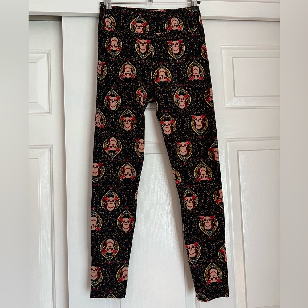 NWOT Rare LulaRoe Chihuahua Print OS Leggings